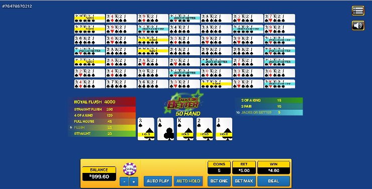 Jacks or Better Video Poker Malaysia